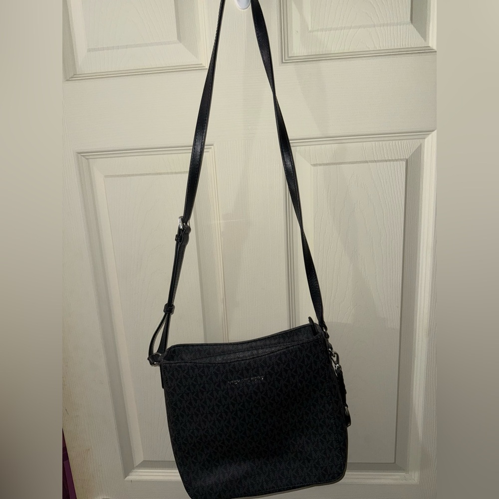Michael kors Black Crossbody Bag with mk logo